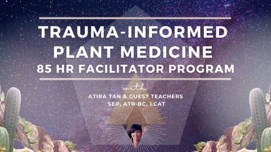 trauma-informed plant medicine facilitator training banner